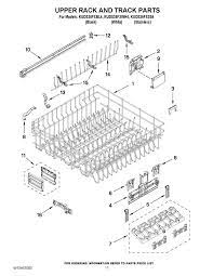 Thermal fuses, door catch kits, rib belts 09 Upper Rack Track Parts Dish Racks Dish Rack Drying Sink Dish Rack