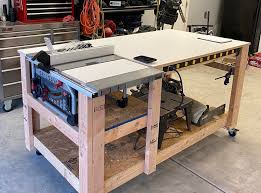 I Finished My Table Saw Bench The Other Day Workbenches In 2020 Workbench Workbench Plans Diy Diy Workbench