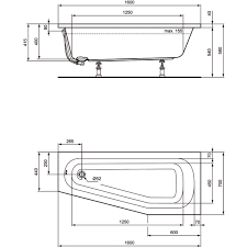 Ideal standard eckbadewanne / ideal standard eckbadewanne preisvergleich | günstig bei. Ideal Standard Badewanne Hotline Neu K276101 160 X 70 Cm Weiss Asymmetrisch Rechts