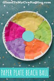 It would not be wrong to say that the preschool years. Paper Plate Beach Ball Kid Craft Idea For The Summer