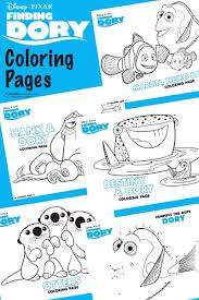 Coloring and activity pages 28 images new disney s cinderella. Finding Dory Free Printables Recipes Coloring Pages And More