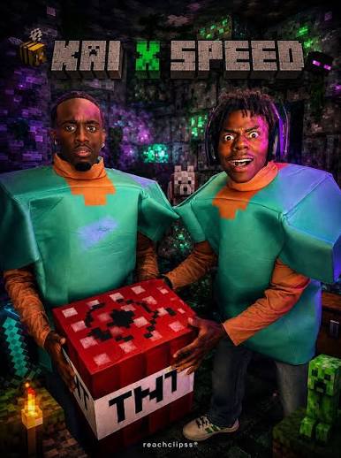 Speed just REVEALED his fully Minecraft-themed room for the HARDCORE  Minecraft Marathon 🤯🔥 #ishowspeed #kaicenat #minecraft