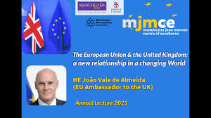 In his first interview since taking up the newly created post on february 1, joão vale de almeida also questioned whether the deal on a new relationship could be agreed by the end of the. He Joao Vale De Almeida Eu Ambassador To The Uk Manchester Jmce Annual Lecture 2020 21 Youtube
