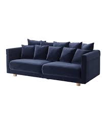 Stockholm 2017 Sofa Sandbacka Dark Blue Ikea In 2021 Ikea Sofa Ikea Living Room Furniture Three Seat Sofa