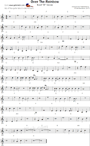 Includes guitar tab for guitar in c major. Over The Rainbow Israel Iz Guitar Sheet Music Guitarnick Com