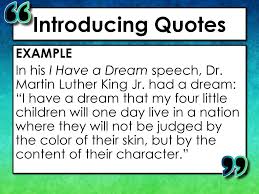 It often serves as a summary or. A Lesson About Embedding Quotations Ppt Download