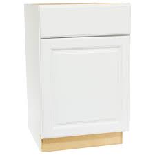 A happier kitchen with 100 or less the ultimate ikea cabinet. Hampton Bay Hampton Satin White Raised Panel Stock Assembled Base Kitchen Cabinet With Drawer Glides 21 In X 34 5 In X 24 In Kb21 Sw The Home Depot