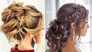 Adding braids, twists, rolls, hair accessories and stylish colors is a great way to look unique on your prom night. 12 Romantic Prom Wedding Hairstyles Professional Hair Ideas 2019 Youtube