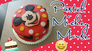 Bizcocho De Mickey Mouse Redondo Decorar Pastel Mickey Mouse Con Fondant Youtube
