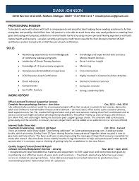 recovery coach resume apr 2016
