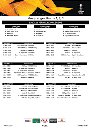 The preliminary 2022/23 calendar is also available. O Calendario Completo Da Fase De Grupos Da Liga Europa Liga Europa Sapo Desporto