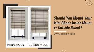 Rv windows typically don't have a lot of depth either, so outside mount is a popular choice for those windows too. Should You Mount Your Mini Blinds Inside Mount Or Outside Mount