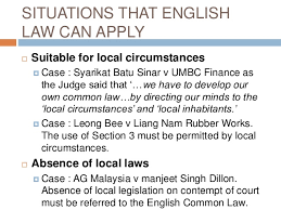 60 english law the application of the. Sources Of Law In Malaysia