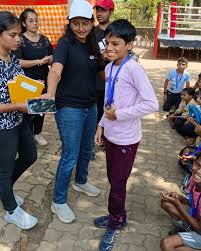 Sparkling Wings NGO, in collaboration with Bombay Rotary West, celebrated  Sports Day with 140 children. The event showcased the children's fantastic  performances and competitive spirit. They participated in various games,  displaying teamwork