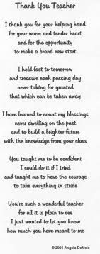 Thank You Teacher Poem Teacher Appreciation Quotes Teacher Quotes Inspirational Thank You Poems For Teachers