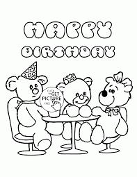 Click on any birthday picture above to start coloring. Happy Birthday With Teddy Bears Coloring Page For Kids Holiday Coloring Pages Printables Free Birthday Coloring Pages Bear Coloring Pages Puppy Coloring Pages