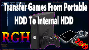 How To Transfer Xbox 360 Games From Portable Hdd To Internal Hdd Rgh Xbox 360 Youtube