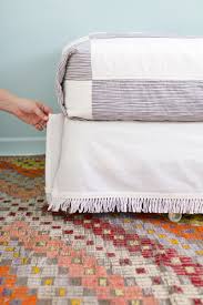 Frame is designed to work with beds that have both a headboard and footboard. Diy Velcro Bedskirt A Beautiful Mess