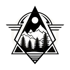 Geometric Mountain Scene Svg Dxf Other Flowers Nature Cutting Craft Genesis