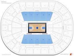 Bok Center Upper Level Baseline Basketball Seating
