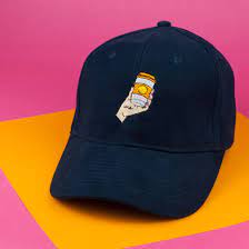 Coffee Crazy Embroidered Baseball Cap Navy 16 95 Found On Hattyhats Com Featuring Coffee Mug Patches Coffee Hats For Men Baseball Cap Embroidered Hats
