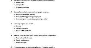 Soal uas sd kelas 3 semester 2. Soal Pkn Kelas 3 Tentang Lambang Negara Jawabanku Id