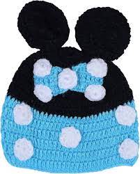 Buy ROYAL TRENDZ Mother Warmth Handmade Knitted Micky Mouse Cap for Baby  Boys & Girls New Born Baby Warm Birthday Showers (0 Months - 3 Years) Made  in India (0-3 Months) Sky at Amazon.in