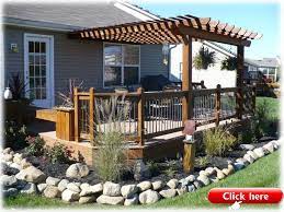 A deck or a pergola can add a wonderful rustic charm to any home and enhance the appearance of patios and walkways. 50 Deck Design With Pergola 51 2019 Deck Ideas In 2021 Deck With Pergola Pergola Backyard