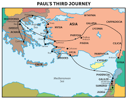 Some time later, paul and barnabas decide to conduct a second missionary journey, but they disagree as to whether they should bring john mark with them again because he left them early on the first journey. Map Of Pauls Third Missionary Journey Maping Resources