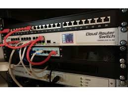The device accepts power from the power jack or from the first ethernet port (passive poe): Mikrotik Things Search Thingiverse