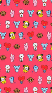  Bt21 Wallpaper Wallpaper Ponsel Wallpaper Bts Pola Doodle