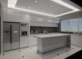 breathtaking modern white gloss kitchen