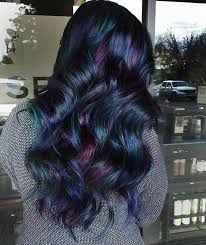 Black And Blue Ombre Hair Extensions Oil Slick Hair Extensions Galaxy Ombre Extensions Human Hair Ombre Hair Blue Ombre Green Ombre Black Hair Extensions Mermaid Hair Hair Color For Black Hair Oil Slick Hair Color Slick Hairstyles