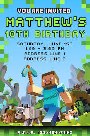 Minecraft Birthday Card Printable Free Custom Birthday Invitations Free Printable 2 Minecraft Birthday Invitations Minecraft Birthday Minecraft Invitations
