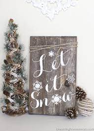 | the fabric on a frame makes for a stylish and neat craft. Diy Winter Woodland Sign Blooming Homestead Christmas Signs Wood Christmas Signs Diy Winter Diy