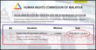 Ham(hak asasi manusia) adalah seperangkat hak/kuasa yang melekat pada setiap manusia sejak lahir dan tidak dapat di ganggu gugat. Jawatan Kosong Suruhanjaya Hak Asasi Manusia Suhakam