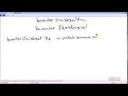 Check spelling or type a new query. Kuantor Universal Dan Kuantor Eksistensial Youtube
