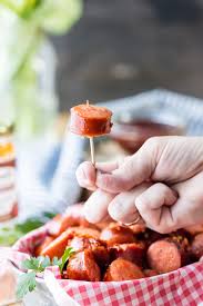 Crock Pot Kielbasa Sausage Bites Appetizer The Cookie Rookie