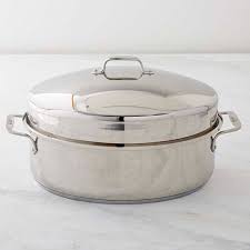 All Clad Stainless Steel Covered Oval Roasting Pan All Clad Roaster Roasting Pan