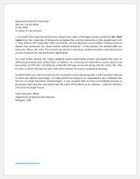 If you are applying for an internship, chances are that you do not have a lot of real work experience. Experience Letter Template For Internship Word Excel Templates