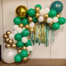 Green Gold Graduation Balloons Graduation Balloons Green Graduation Party Gold Graduation Party