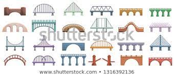 Bridges Icons Set Cartoon Set Of Bridges Vector Icons For Web Design Icon Set Cartoons Vector Cartoon