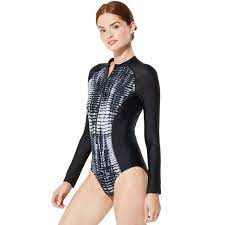 Women S Speedo Colorblock Rash Guard Rash Guard Women Long Sleeve Swimsuit Rash Guard