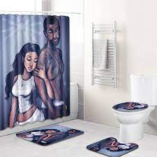 Taps, mixers & tap accessories. African Men And Women Pattern Shower Curtain Set Polyester Waterproof Bath Curtain 180x180cm With Bathroom Mat Set Shower Curtains Aliexpress