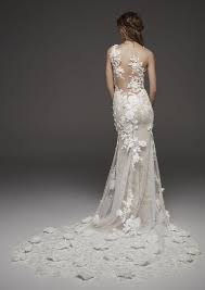 Prepare To Be Wowed By The Pronovias 2019 Preview Collections Bridal Gown With 3d Floral Pronovias Wedding Dress Boho Chic Wedding Dress Chic Wedding Dresses