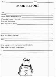 3rd Grade Book Report Template Free Fabulous Book Report Outline 5th Grade Professional Templates