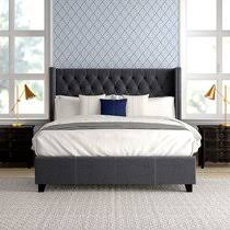 Wanda upholstered platform bed frame with storage. Zinus Platform Bed Joss Main