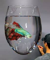 Get fast, free shipping on most orders over $50 plus the best customer service available! Amazing Hyperrealistic Painting Of Glass And Fish By Artist Young Sung Kim 9gag