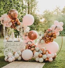 Quality banners, bunting, hanging decorations and more for all occasions. Pink And Rose Gold Wedding Balloon Decoration Ideas Emmalovesweddings