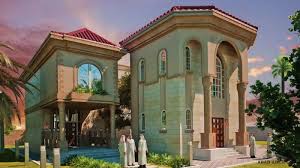 مخطط الفيلا رقم التصميم Y6 من مبادرة بيتى 729 متر مربع 5 غرف نوم Arab Arch House Layouts House Styles Mansions